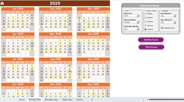 Vendor Contract Renewal Calendar in Excel - Image 3