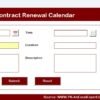 Vendor Contract Renewal Calendar in Excel - Image 5