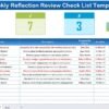 Weekly Reflection Review Checklist in Excel - Image 2
