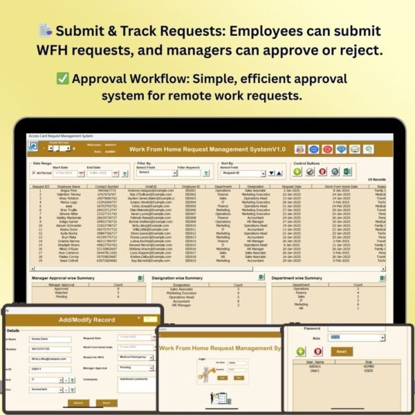 Work From Home Request Management System V1.0