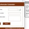 Work from Home Schedule Calendar in Excel - Image 5