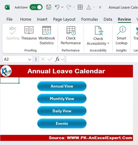 Annual Leave Calendar