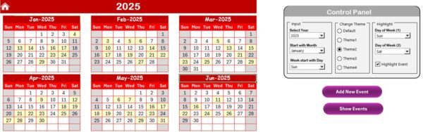 Annual Leave Calendar in Excel - Image 3