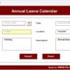 Annual Leave Calendar in Excel - Image 9