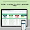 Budget Approval Checklist in Google Sheets