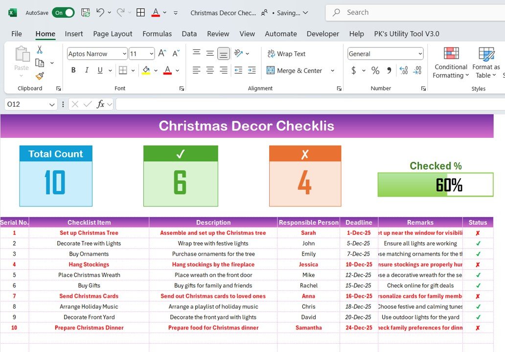 Christmas Decor Checklist