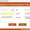 Compliance AI Implementation Calendar in Excel - Image 10
