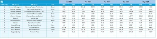 Customer Advocacy KPI Dashboard in Excel - Image 6