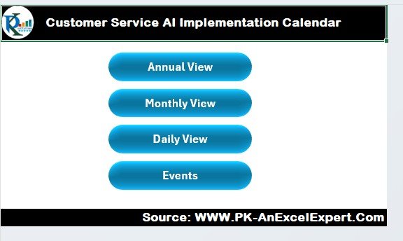 Customer Service AI Implementation Calendar