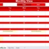 Customer Service Remote Work Calendar in Excel - Image 6