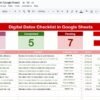 Digital Detox Checklist in Google Sheets - Image 2
