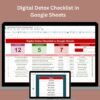 Digital Detox Checklist in Google Sheets