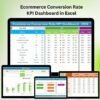 Ecommerce Conversion Rate KPI Dashboard in Excel