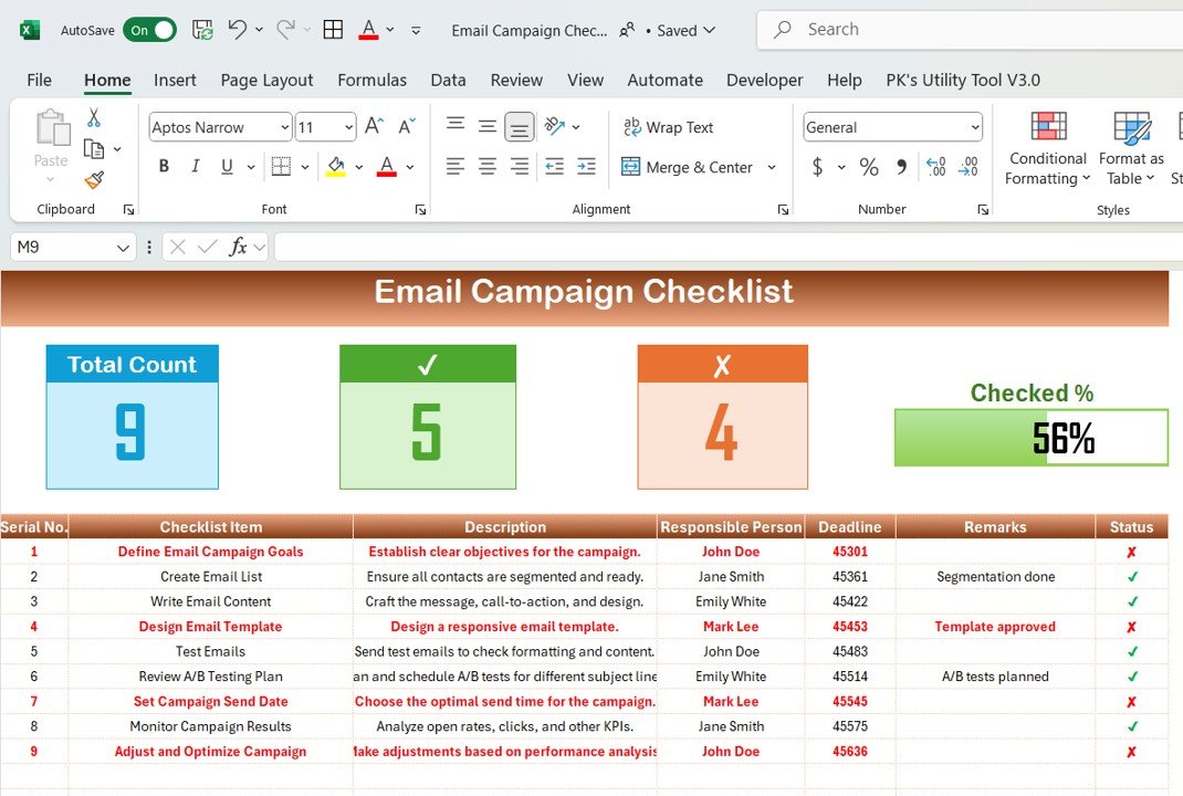 Email Campaign Checklist