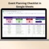 Event Planning Checklist in Google Sheets