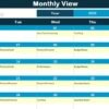 Financial Planning Calendar in Excel - Image 6