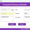 Financial Planning Calendar in Excel - Image 10