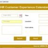 HR Customer Experience Calendar in Excel - Image 10