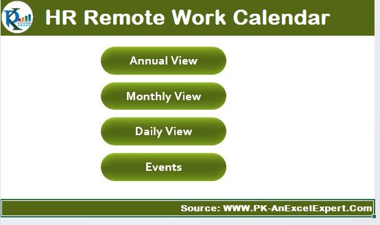 HR Remote Work Calendar