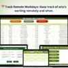 HR Remote Work Calendar in Excel