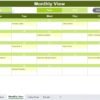HR Remote Work Calendar in Excel - Image 6