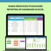 Human Resources Stakeholder Reporting KPI Dashboard in Excel