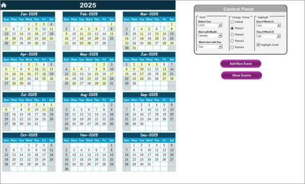Logistics Customer Experience Calendar in Excel - Image 3