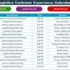 Logistics Customer Experience Calendar in Excel - Image 6