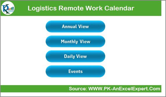 Logistics Remote Work Calendar