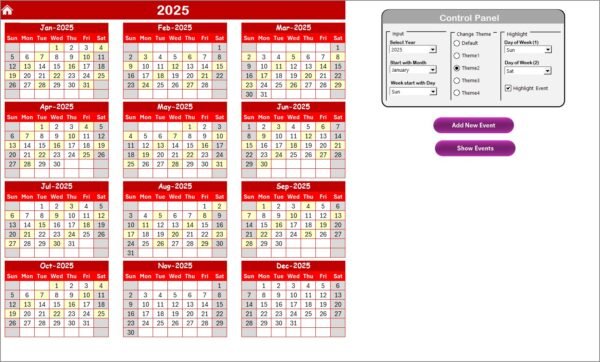 Logistics Supply Chain Resilience Calendar in Excel - Image 3
