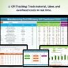 Manufacturing Cost Efficiency KPI Dashboard in Excel