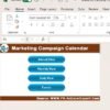 Marketing Campaign Calendar in Excel - Image 2
