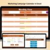 Marketing Campaign Calendar in Excel