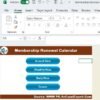 Membership Renewal Calendar in Excel - Image 2