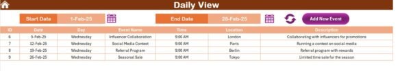 Membership Renewal Calendar in Excel - Image 7