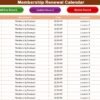 Membership Renewal Calendar in Excel - Image 8