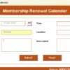 Membership Renewal Calendar in Excel - Image 9