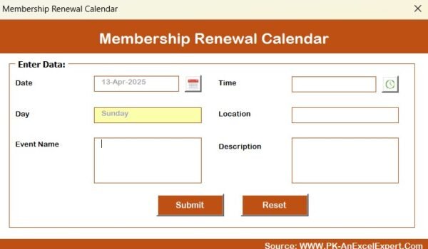 Membership Renewal Calendar in Excel - Image 9