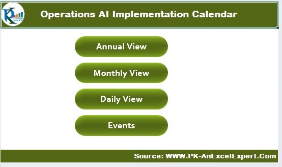 Operations AI Implementation Calendar