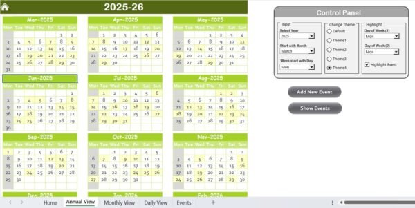 Operations AI Implementation Calendar in Excel - Image 3