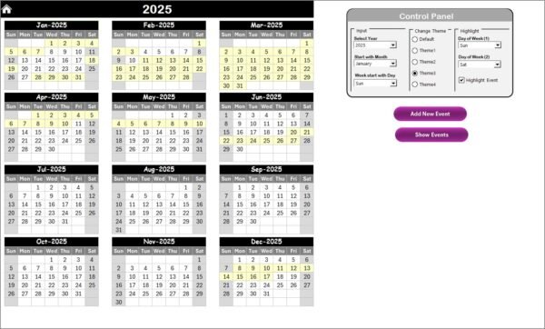Procurement AI Implementation Calendar in Excel - Image 3