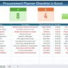 Procurement Planner Checklist in Excel - Image 2