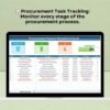 Procurement Planner Checklist in Excel