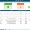 Procurement To-Do List Checklist in Excel - Image 2