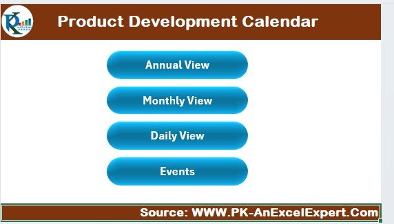 Product Development Calendar