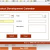 Product Development Calendar in Excel - Image 5
