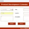 Product Development Calendar in Excel - Image 9