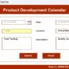 Product Development Calendar in Excel - Image 10
