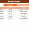 Quality Control Supply Chain Resilience Calendar in Excel - Image 5