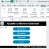 Quarterly Review Calendar in Excel - Image 2
